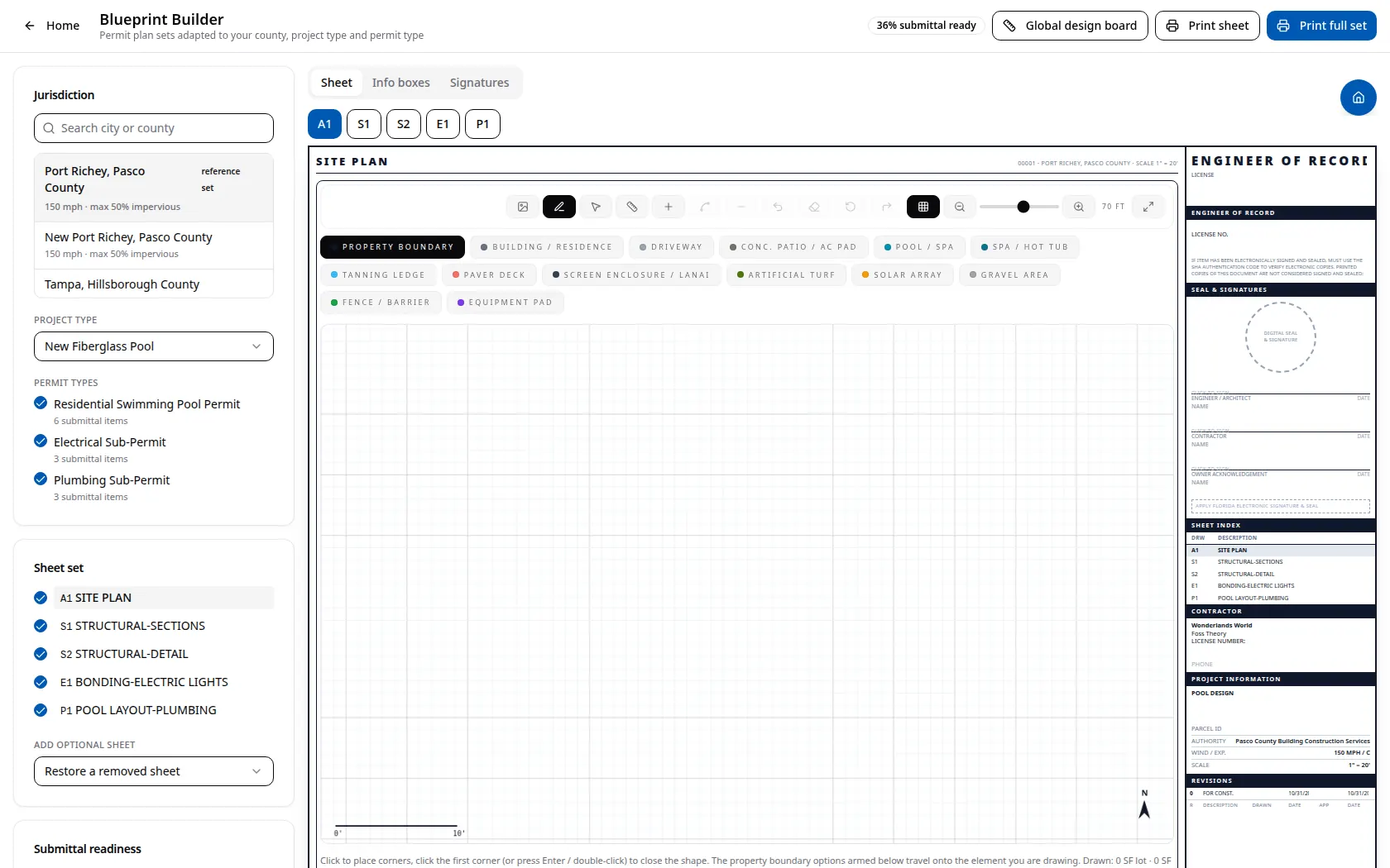 Blueprint Builder, live